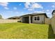 Spacious backyard with a privacy fence, perfect for outdoor activities and entertaining at 9316 Crescent Ray Dr, Wesley Chapel, FL 33545