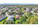 An aerial view of a neighborhood showcasing tree-lined streets and well-kept lawns at 10323 Birdwatch Dr, Tampa, FL 33647