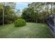 Expansive backyard featuring lush greenery and providing a serene outdoor escape at 13203 Royal George Ave, Odessa, FL 33556