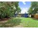 Charming home with a spacious backyard, featuring a sunny yellow door and ample space for outdoor activities at 201 83Rd N Ave, St Petersburg, FL 33702
