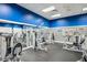 Community gym equipped with modern workout equipment and mirrored wall at 22359 Storybook Cabin Way, Land O Lakes, FL 34637