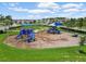 Exterior image of a colorful playground with slides, swings, and shaded areas in a neighborhood at 2699 Suncoast Blend Dr, Odessa, FL 33556