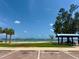 Scenic beach view in Gulfport, Florida, with palm trees, clear skies, and distant boats at 2707 56Th S St, Gulfport, FL 33707