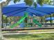 Community playground featuring slides, climbing structures, and a protective shade, perfect for Gathering fun at 2707 56Th S St, Gulfport, FL 33707