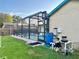 Pool equipment area on the side of the house next to the screened pool at 2707 56Th S St, Gulfport, FL 33707