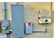 External utility boxes including a circuit breaker, an electric meter, and solar panel equipment at 2707 56Th S St, Gulfport, FL 33707