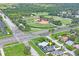 Aerial view of the property in relation to nearby park and recreational areas at 3113 Chamblee Ln, Clearwater, FL 33759