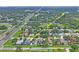 Aerial shot of the property's location relative to business and commercial centers at 3113 Chamblee Ln, Clearwater, FL 33759