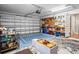 Garage offers ample space, with functional organization and potential for creative use at 3113 Chamblee Ln, Clearwater, FL 33759