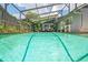 A beautiful pool with a full screen enclosure that offers both privacy and protection from the elements at 3113 Chamblee Ln, Clearwater, FL 33759