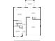 A detailed first floor plan showcasing the layout of living room, kitchen, dining, foyer, and garage at 3115 Gina Ct, Holiday, FL 34691