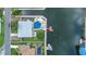 Waterfront home with private pool, dock, and well-maintained lawn at 3260 Gulfview Dr, Hernando Beach, FL 34607