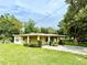 Charming single-story home with a well-manicured lawn and mature trees at 3575 Lake Highland Dr, Palm Harbor, FL 34683