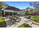 Beautiful backyard with a pool, patio, and plenty of space for outdoor entertaining at 4722 W Laurel Rd, Tampa, FL 33629