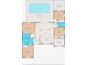 Floor plan featuring primary bedroom, living room, kitchen, and swimming pool at 5112 Odin St, Spring Hill, FL 34608