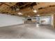The unfinished garage offers potential for storage or a workshop space at 5112 Odin St, Spring Hill, FL 34608