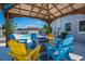 Relaxing cabana setting featuring Adirondack chairs and a fire pit at 5730 Imperial Ky, Tampa, FL 33615