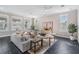 Living room with ample natural light, neutral furniture, and stylish decor at 650 Geneva Pl, Tampa, FL 33606