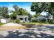 Charming single-story home with a blue front door, white siding, and a well-kept lawn at 716 35Th W St, Bradenton, FL 34205