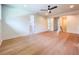Spacious open-concept living room with light hardwood floors and recessed lighting at 1015 W Charter St, Tampa, FL 33602