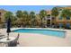 Resort-style pool surrounded by lounge chairs and swaying palm trees, creating a relaxing oasis at 10764 70Th Ave # 4305, Seminole, FL 33772