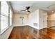 Spacious bonus room with beautiful hard wood floors, ceiling fan and natural light at 11613 Sweet Tangerine Ln, Tampa, FL 33626