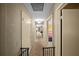 Carpeted hallway with multiple doors leading to various rooms in the home at 1310 Rustlewood Dr, Brandon, FL 33510