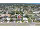 Aerial view of the home's location within a quiet residential neighborhood at 14060 102Nd Ave, Largo, FL 33774