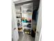 Closet includes shelving and a hanging rod for optimal storage and organization of all your belongings at 15101 Bald Eagle St, Tampa, FL 33625