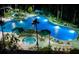 Beautiful outdoor pool area featuring an expansive pool, jacuzzi, and seating at 201 Bedford St # 79, Sun City Center, FL 33573