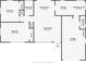 Detailed floor plan showcasing layout of bedrooms, bathrooms, living spaces, and garage at 2123 Indigo Dr, Clearwater, FL 33763