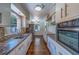 Updated kitchen with stainless steel appliances, granite countertops, and ample cabinet space at 2123 Indigo Dr, Clearwater, FL 33763