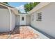 Backyard entrance of a house with brick flooring at 4434 Perch St, Tampa, FL 33617