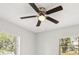 A nicely lit bedroom with modern ceiling fan and natural lighting at 4434 Perch St, Tampa, FL 33617