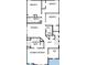 Detailed floor plan showcasing the layout of the home's second floor, including bedrooms and utility room at 640 Allora Ave, Nokomis, FL 34275