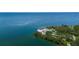 An aerial view of a boat ramp on the water near a park at 675 69Th S Ave, St Petersburg, FL 33712