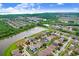 Lovely aerial view showing a waterfront community surrounded by lush landscapes at 7515 Dragon Fly Loop, Gibsonton, FL 33534