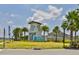 Welcome to Lucaya! The attractive community entrance features manicured landscaping at 11044 Spring Point Cir, Riverview, FL 33579