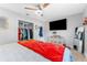 This lovely bedroom features a TV, closet, and ample space for comfortable living at 1327 S Michigan Ave, Clearwater, FL 33756