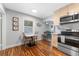 Stylish dining area with modern appliances and bamboo floors at 1327 S Michigan Ave, Clearwater, FL 33756