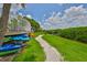 Community kayak storage near waterfront access with rack storage and easy access to the water at 2201 Bay Club Cir, Tampa, FL 33607
