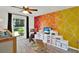 Fun bedroom with ample sunlight and modern wall design at 2515 Pemberton Creek Dr, Seffner, FL 33584