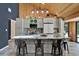 Well-designed kitchen with a large island, stainless steel appliances, and stylish cabinetry at 2515 Pemberton Creek Dr, Seffner, FL 33584