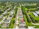 Aerial view of the neighborhood showcasing the property's location in a lush, residential area at 2866 Quail Crest Ct, Valrico, FL 33594