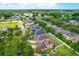 Scenic aerial shot of homes nestled in a lush, green neighborhood at 320 Roxbury Crossing Ct, Valrico, FL 33594