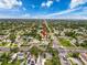 An aerial view shows the home's location within a residential neighborhood and its street access at 425 49Th N St, St Petersburg, FL 33710