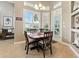 Bright breakfast nook with a square wood table, four chairs, and natural light at 4428 Gevalia Dr, Brooksville, FL 34604