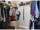 Walk-in closet features wire shelving and storage at 4428 Gevalia Dr, Brooksville, FL 34604