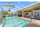 Inviting screened-in pool and patio area, perfect for outdoor entertaining and relaxation at 4428 Gevalia Dr, Brooksville, FL 34604