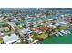 Waterfront community with canal access, private docks, and scenic views of the surrounding area at 501 Crystal Dr, Madeira Beach, FL 33708